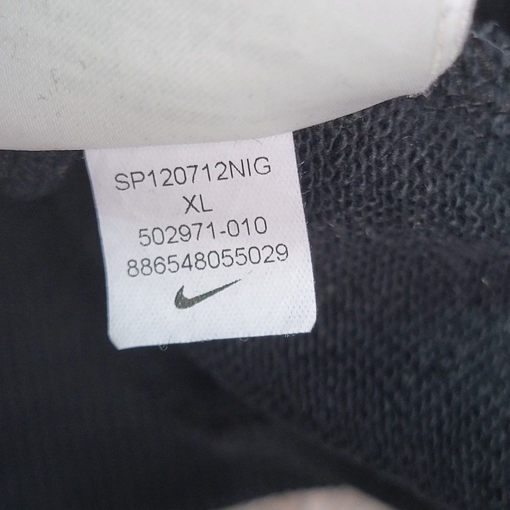 Nike Mens X Large Sweatshirt Pullover Jumper Big Logo Black‎ Sportswear - Picture 6 of 7